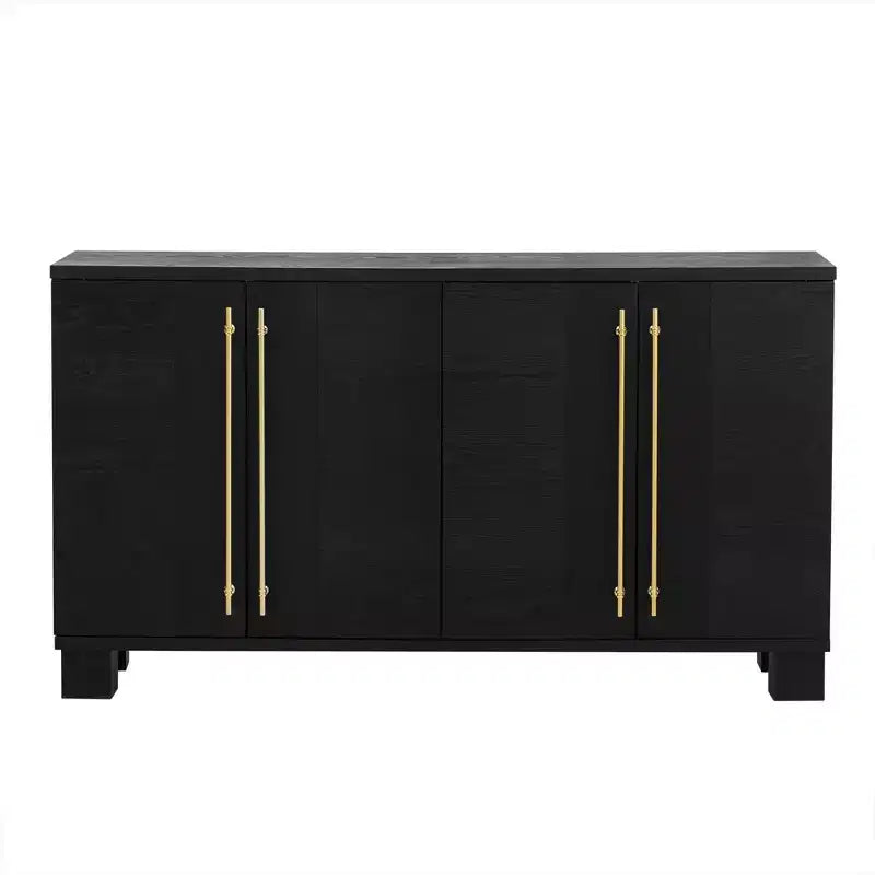 Meuble d'appoint moderne Okak, buffet avec 4 portes et 4 étagères, meuble de rangement pour salon, salle à manger, cuisine