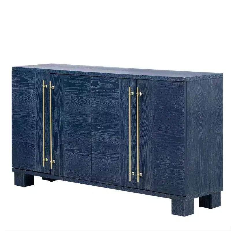 Meuble d'appoint moderne Okak, buffet avec 4 portes et 4 étagères, meuble de rangement pour salon, salle à manger, cuisine