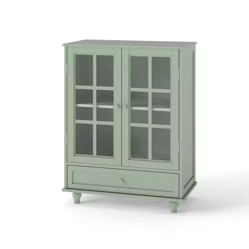 Okak Buffet Minimaliste, Meuble de Rangement avec 2 Portes et 3 Étagères, Meuble de Rangement pour Salon, Salle à Manger, Cuisine