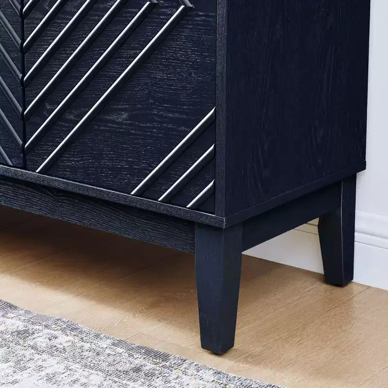 Okak Buffet de Ferme 153,7 cm, Buffet avec 4 Portes et 4 Étagères, Armoire de Rangement pour Salon, Salle à Manger, Cuisine