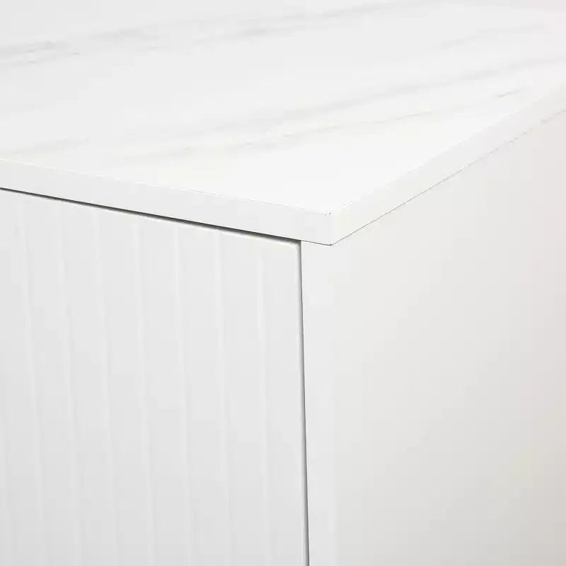 Meuble de rangement moderne Okak, buffet avec 3 portes et 4 étagères, meuble de rangement pour salon, salle à manger, cuisine