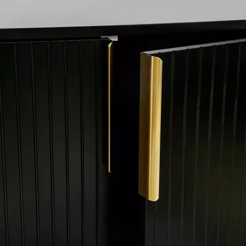 Meuble de rangement moderne Okak, buffet avec 3 portes et 4 étagères, meuble de rangement pour salon, salle à manger, cuisine