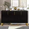 Meuble de rangement moderne Okak, buffet avec 3 portes et 4 étagères, meuble de rangement pour salon, salle à manger, cuisine