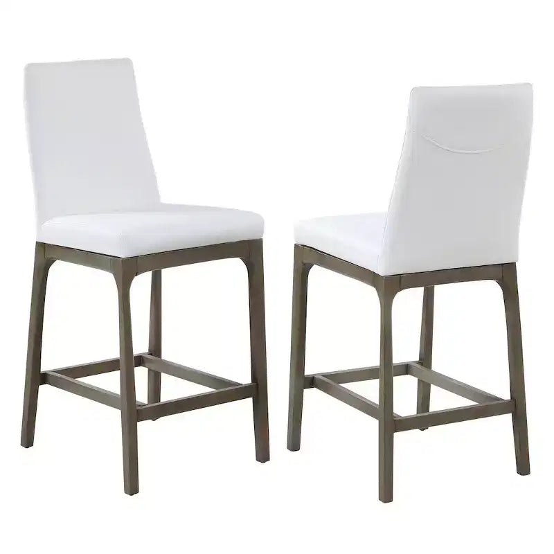 Chintaly Imports, tabouret de comptoir moderne avec base en bois massif