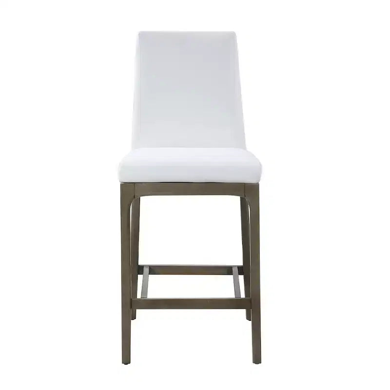 Chintaly Imports, tabouret de comptoir moderne avec base en bois massif