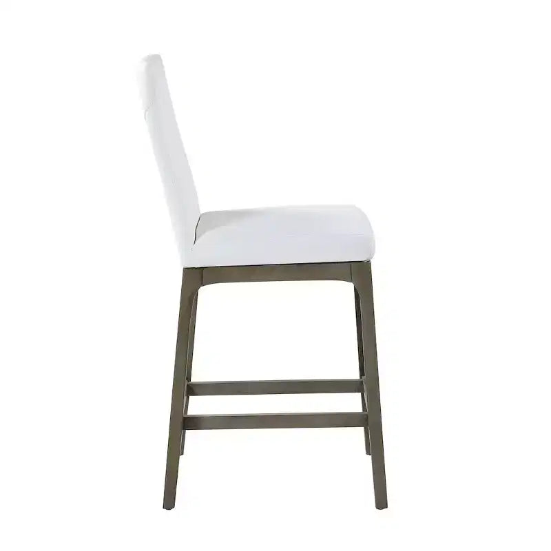Chintaly Imports, tabouret de comptoir moderne avec base en bois massif