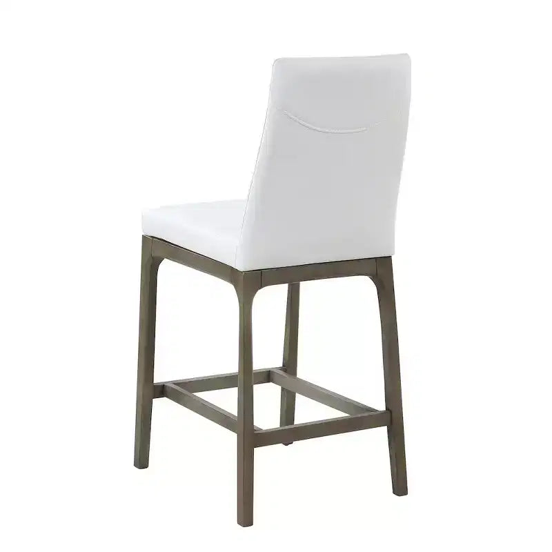 Chintaly Imports, tabouret de comptoir moderne avec base en bois massif