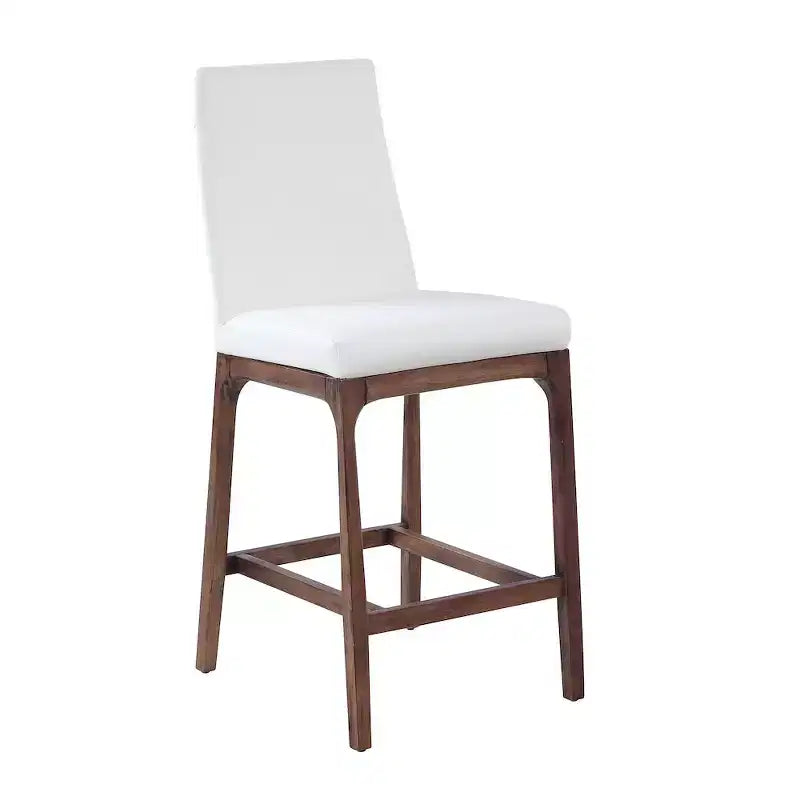 Chintaly Imports, tabouret de comptoir moderne avec base en bois massif