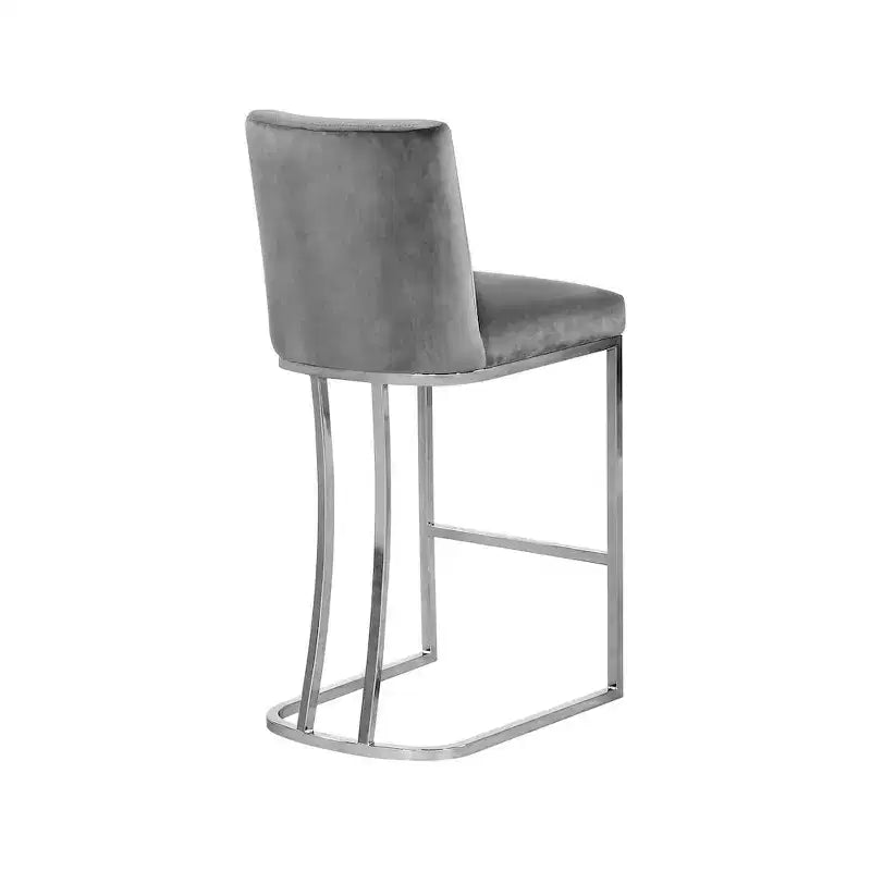 Meridian Furniture,Tabouret en velours Heidi