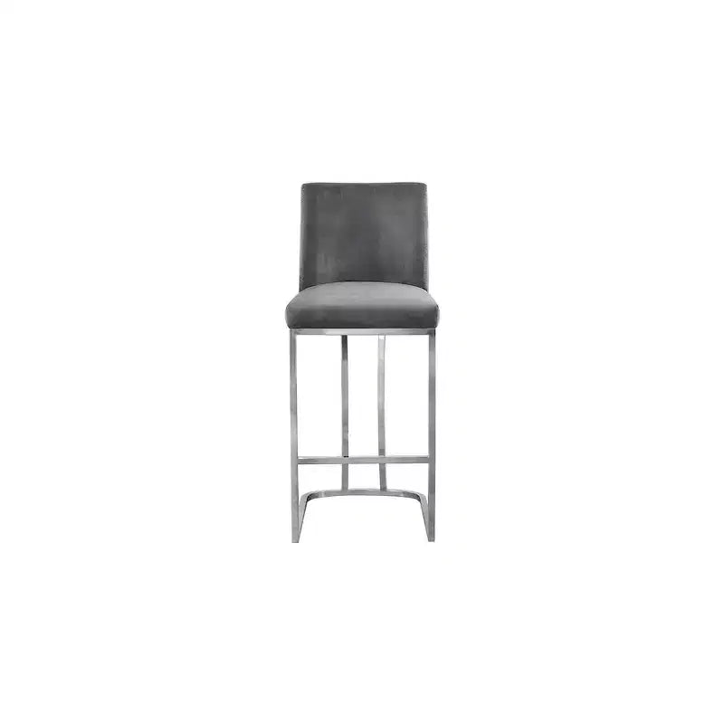 Meridian Furniture,Tabouret en velours Heidi
