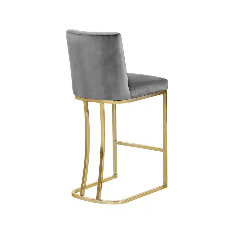Meridian Furniture,Tabouret en velours Heidi