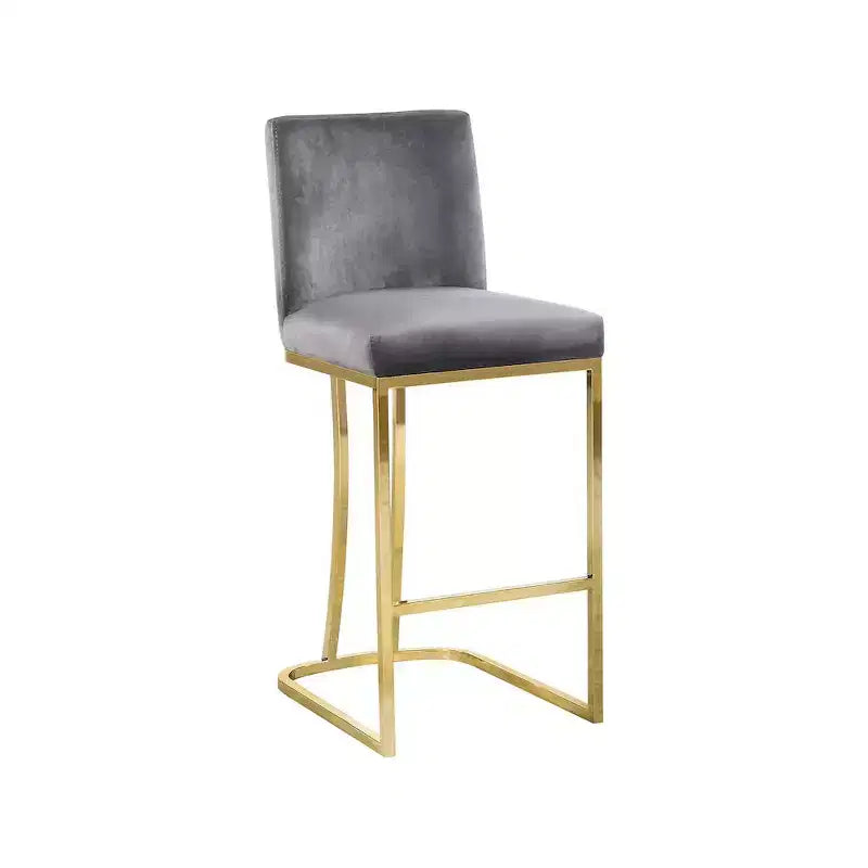 Meridian Furniture,Tabouret en velours Heidi