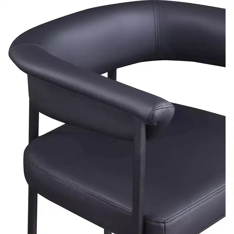 Meridian Furniture, Tabouret de comptoir Malin en tissu bouclette, Lot de 2