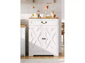 Farmhouse Buffet Cabinet with Storage,White Sideboard with 4 Doors & 2 Drawers, Adjustable Shelves Coffee Bar Cabinet,Multi-Functional Storage