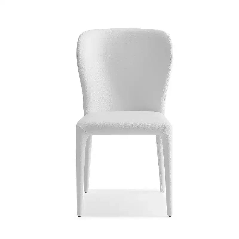 HomeStock Ensemble de 2 chaises de salle à manger 33 po en similicuir noir pour une chaise d'appoint moderne et des réunions de famille confortables