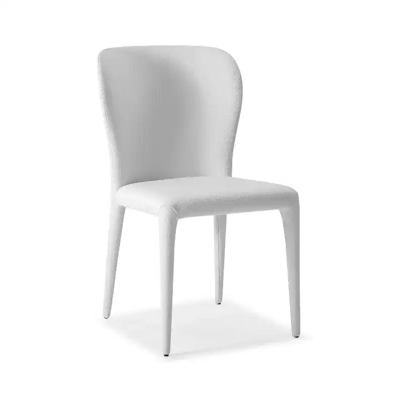 HomeStock Ensemble de 2 chaises de salle à manger 33 po en similicuir noir pour une chaise d'appoint moderne et des réunions de famille confortables
