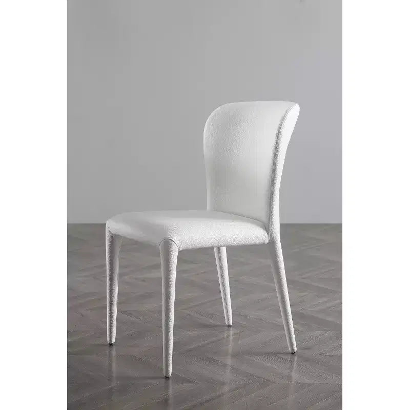 HomeStock Ensemble de 2 chaises de salle à manger 33 po en similicuir noir pour une chaise d'appoint moderne et des réunions de famille confortables