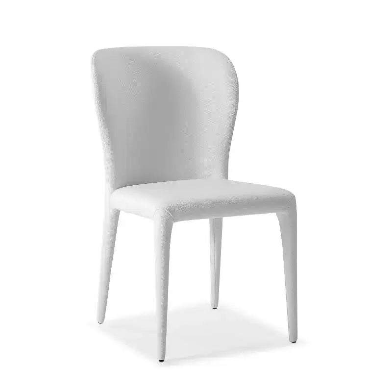 HomeStock Ensemble de 2 chaises de salle à manger 33 po en similicuir noir pour une chaise d'appoint moderne et des réunions de famille confortables