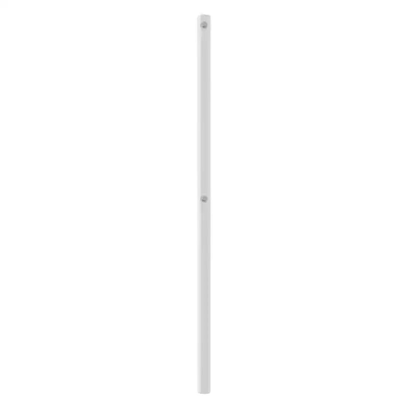 vidaXL Tête de lit en métal de 90 cm pour lits doubles, Tête de lit en acier durable pour chambre moderne minimaliste, Montage facile, Blanc