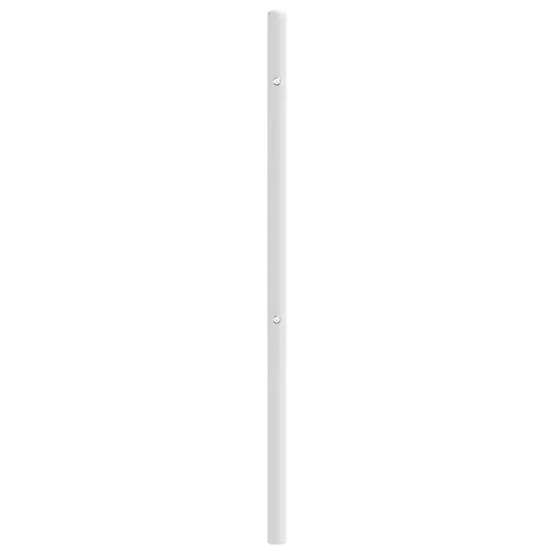 vidaXL Tête de lit en métal 90 cm pour lits King Size, Tête de lit en acier durable pour chambre moderne et minimaliste, Montage facile, Blanc