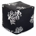 Majestic Home Goods,Pouf Cube Corail