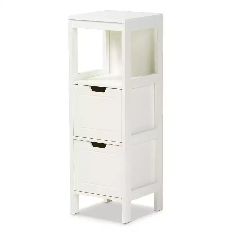 Armoire de rangement utilitaire en bois avec 2 portes et 2 étagères