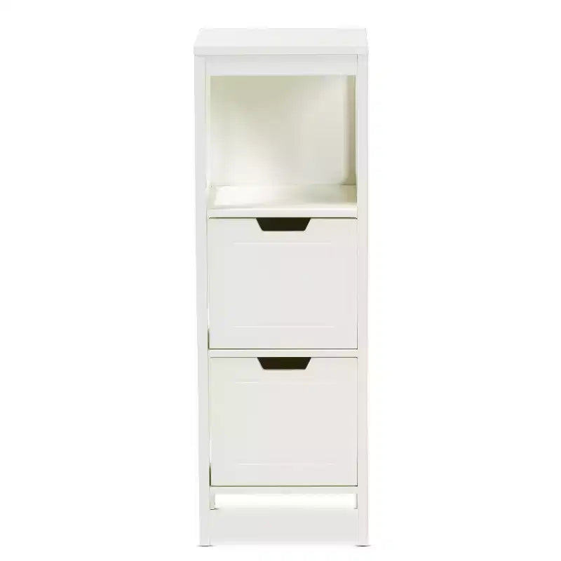 Armoire de rangement utilitaire en bois avec 2 portes et 2 étagères