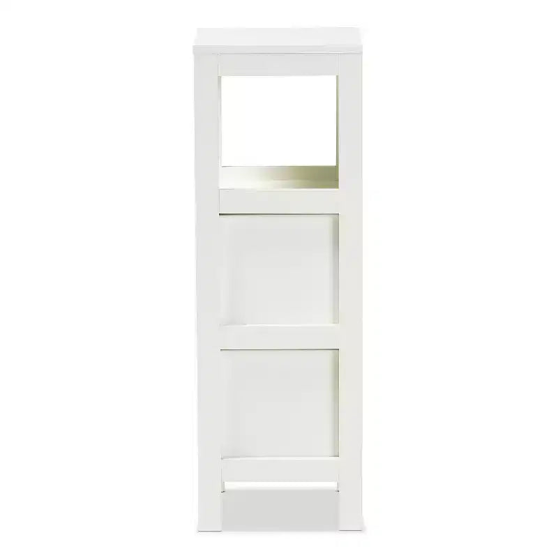 Armoire de rangement utilitaire en bois avec 2 portes et 2 étagères