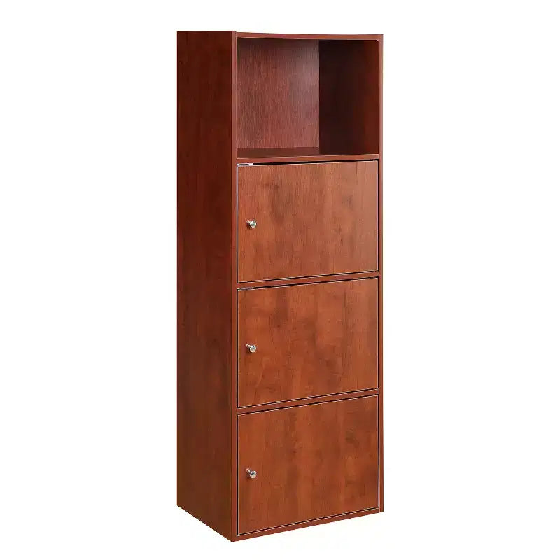 Armoire utilitaire en plastique avec 1 porte et 2 étagères