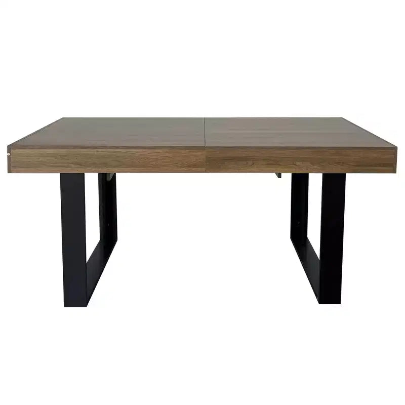 Okak 78 pouces Table à Manger Extensible Moderne pour 8 Personnes, Table de Cuisine avec Grand Plateau Long, Table Pliante pour Fête, Conférence