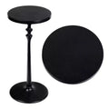 JONATHAN Y Lulu 19.5 Art Deco Classic Pedestal Round Metal Drink Table & Decorative End Table