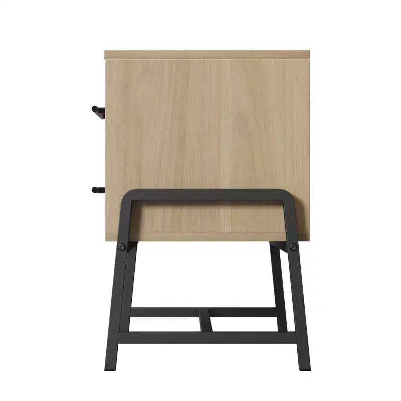 Table de chevet avec tiroirs et plateau large