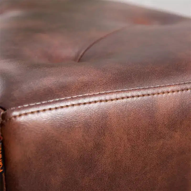 Banc ottoman capitonné de 44 pouces avec pieds en bois