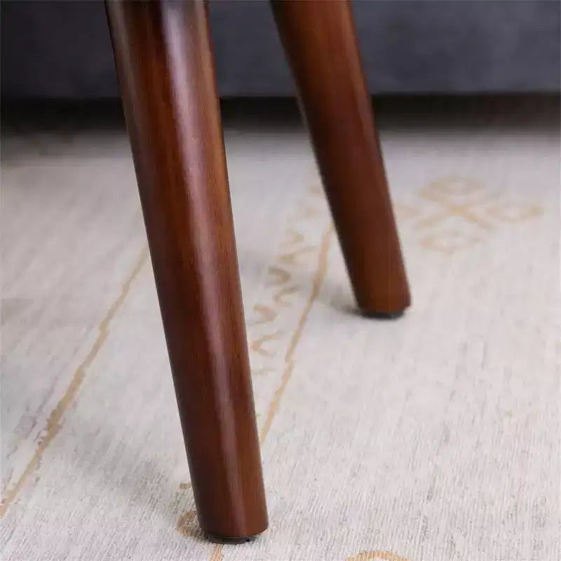 Banc ottoman capitonné de 44 pouces avec pieds en bois