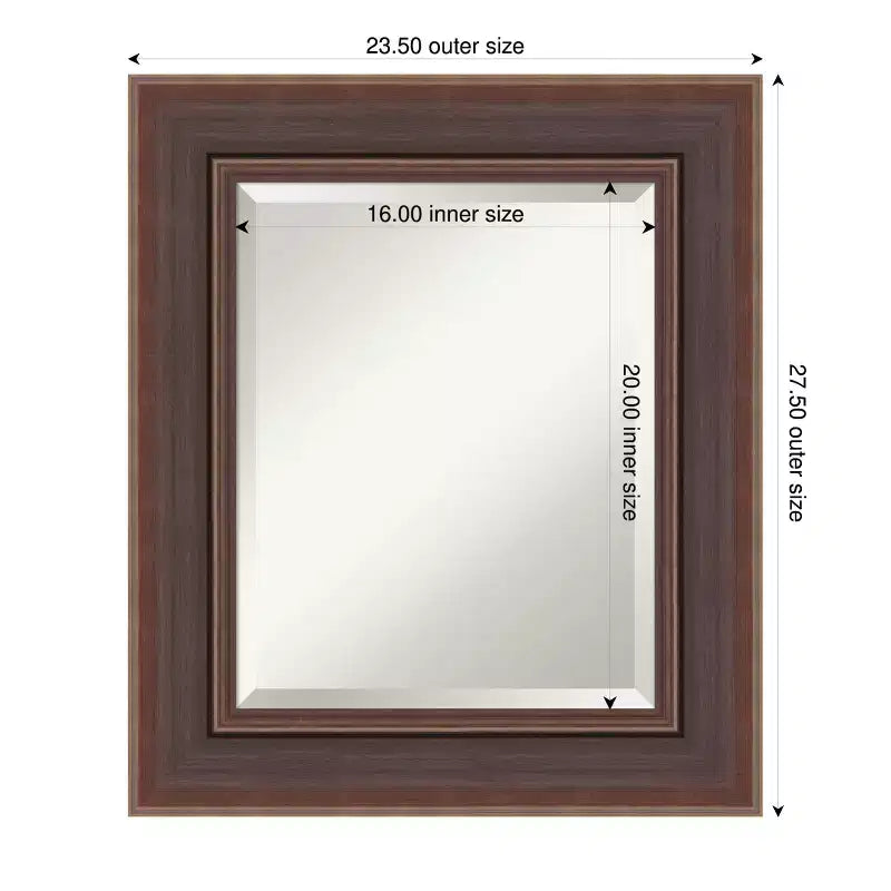 Miroir mural biseauté pour coiffeuse de salle de bain