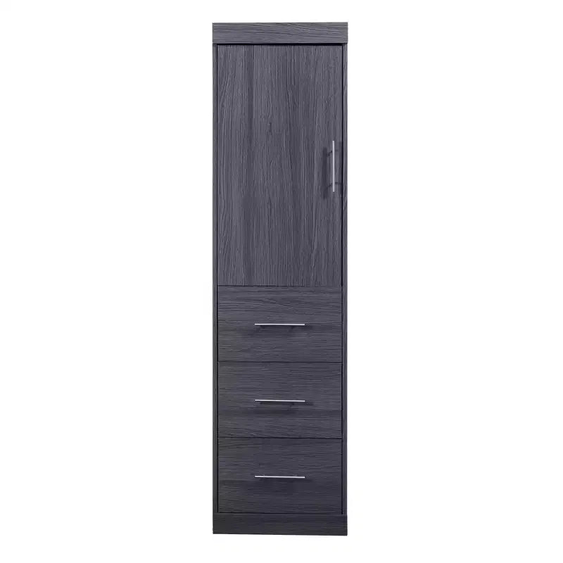 Lit escamotable avec armoire et 3 tiroirs – Cadre de lit mural pliable