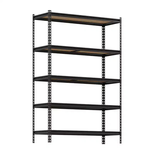 5 Tier Garage Storage Shelves, Heavy Duty Utility Shelves Metal Shelving Unit, Adjustable Storage Shelves Utility Rack for Garage Kitchen Basement