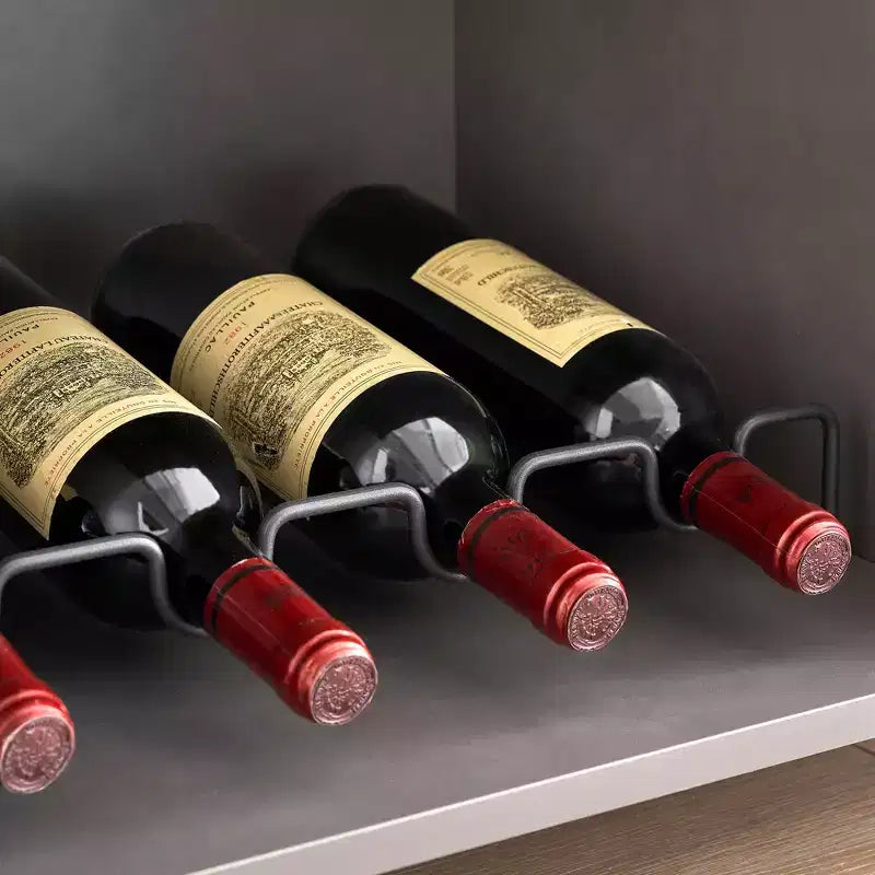Meuble Bar à Vins avec Lumières LED – Étagère Verres & Bouteilles, Buffet de Rangement