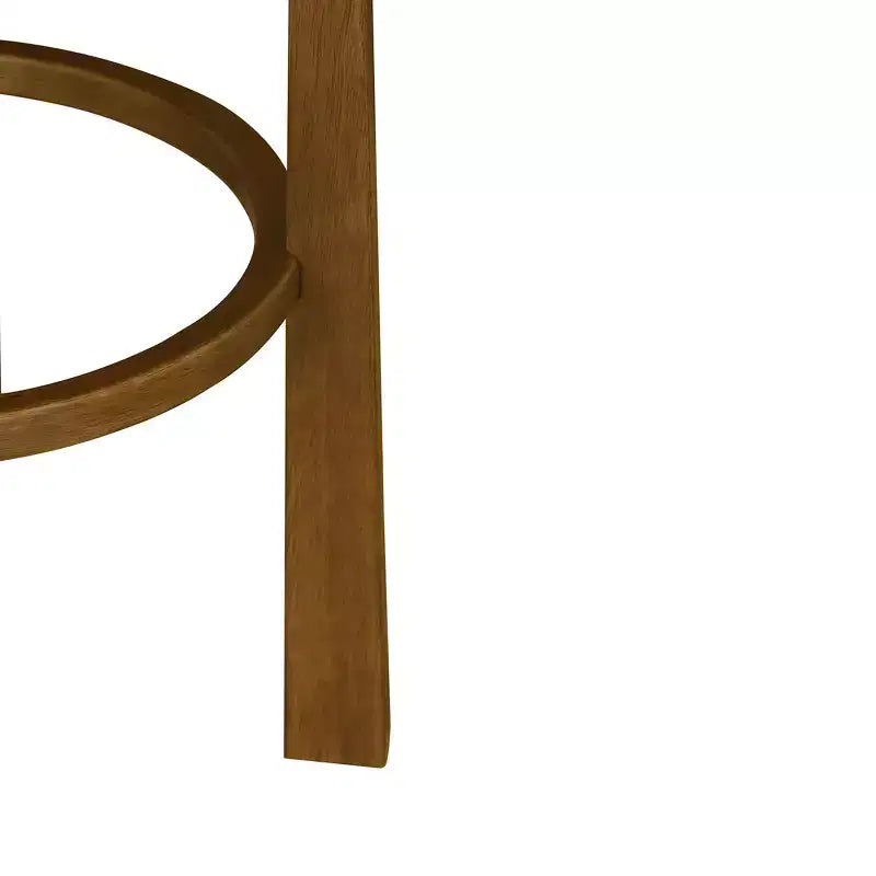 Christopher Knight Home Ashton Tabourets de bar rembourrés ronds en bois d'hévéa (Lot de 2)