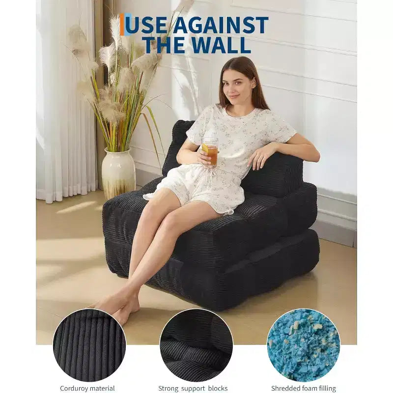 Canapé-lit pliant avec soutien oreiller – Fauteuil convertible