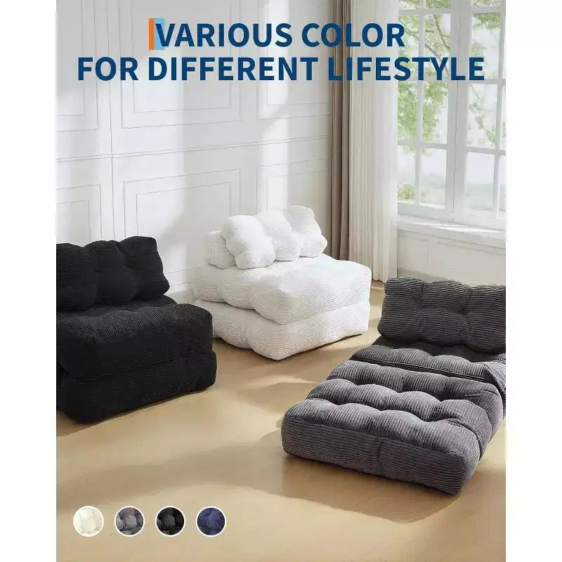 Canapé-lit pliant avec soutien oreiller – Fauteuil convertible