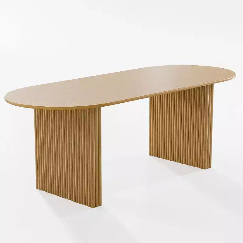 Table de salle à manger ovale 79" – 4 à 6 places, style ferme