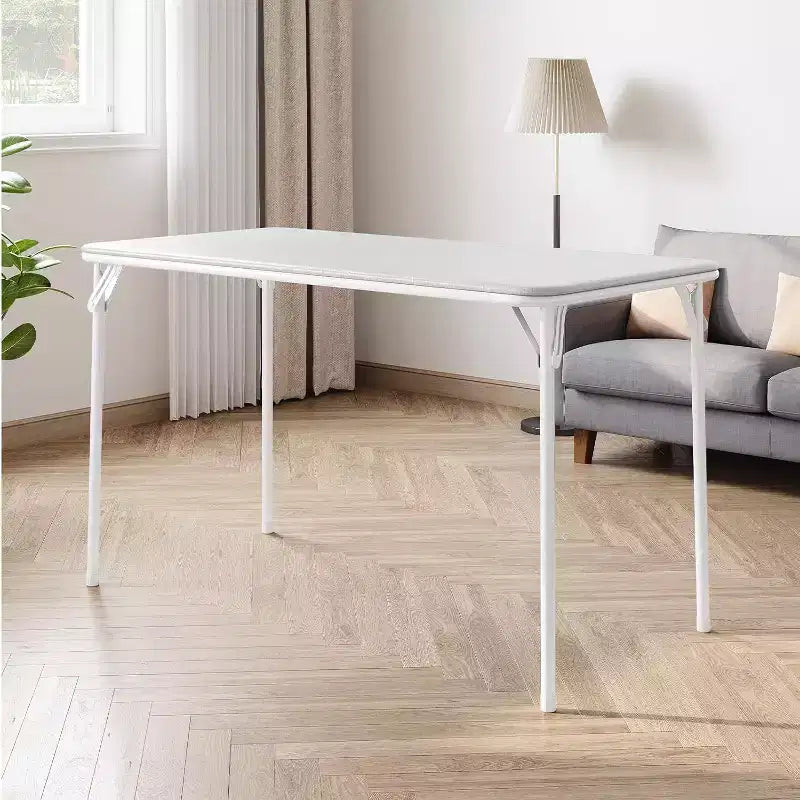 Table pliante avec surface en cuir PU