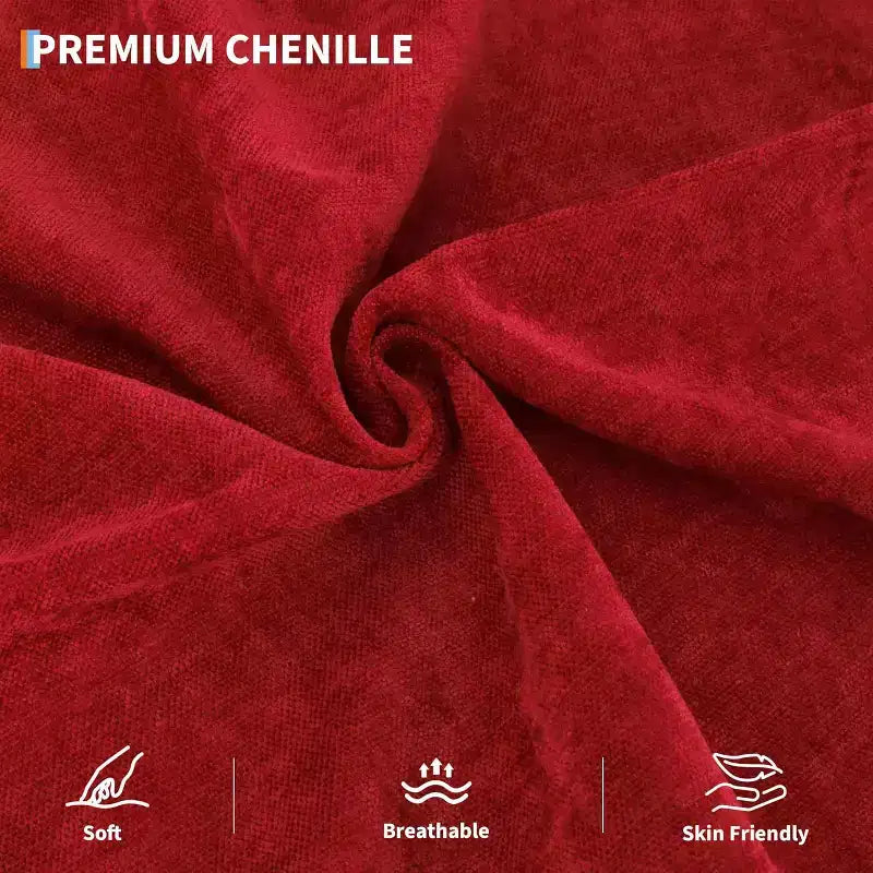 Canapé-lit convertible avec dossier et accoudoirs réglables – Causeuse-futon en chenille