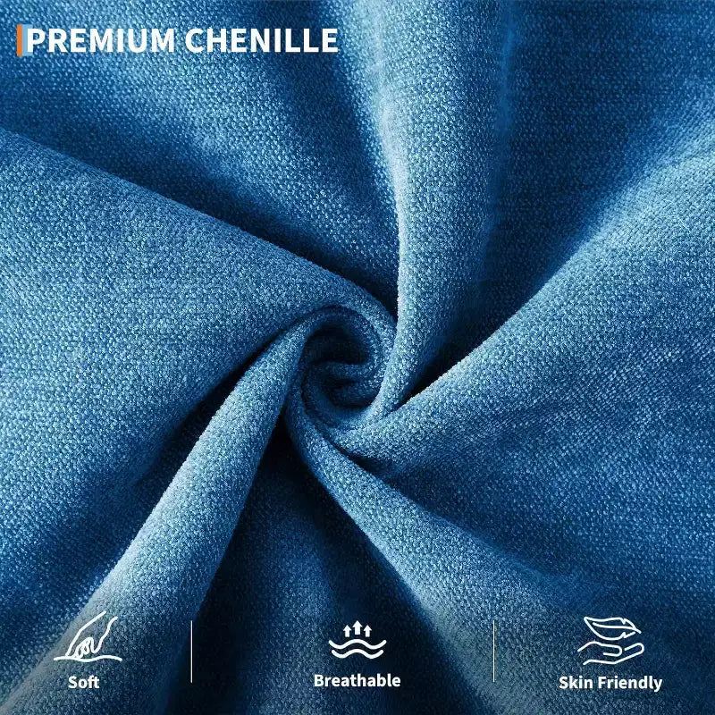 Canapé-lit convertible avec dossier et accoudoirs réglables – Causeuse-futon en chenille