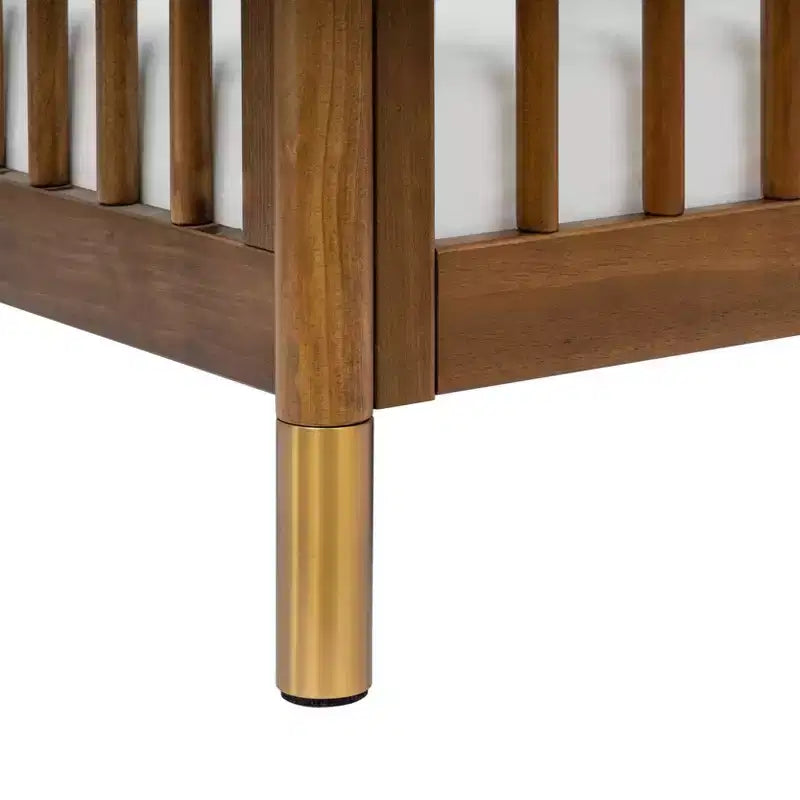 Mini-lit bébé convertible 4-en-1 avec pieds interchangeables