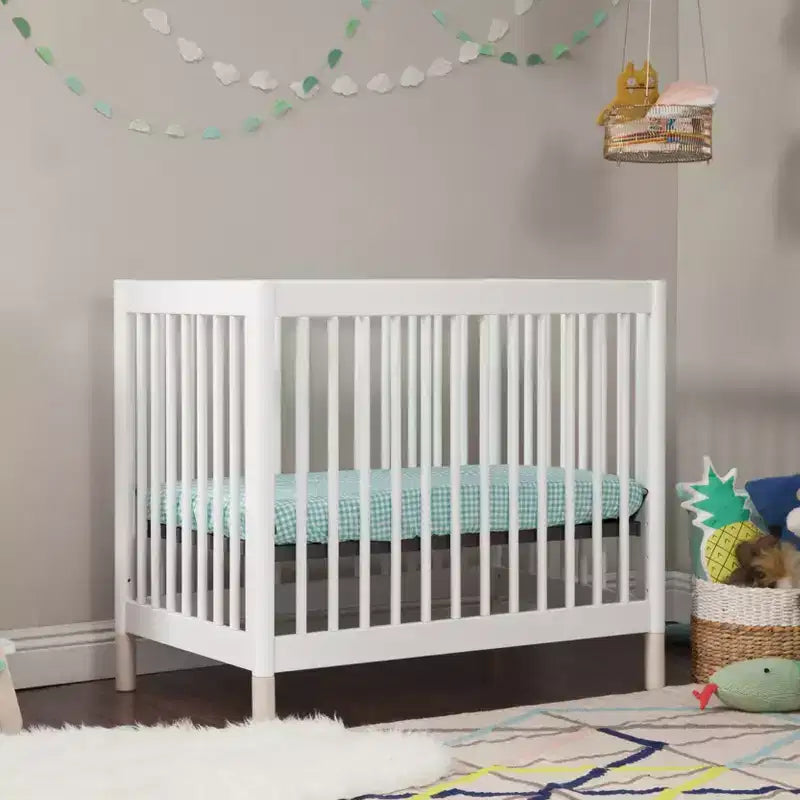 Mini-lit bébé convertible 4-en-1 avec pieds interchangeables