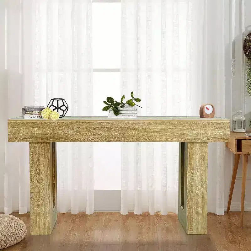 Table console de ferme de 63 pouces – Table d'entrée et de canapé en bois