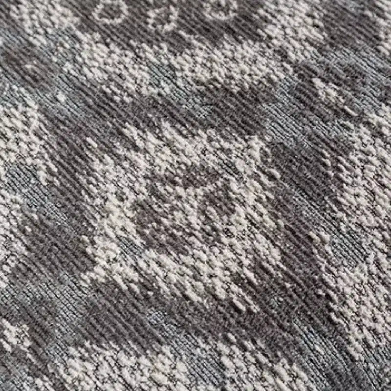 Ottoman capitonné à motif géométrique, 100 cm