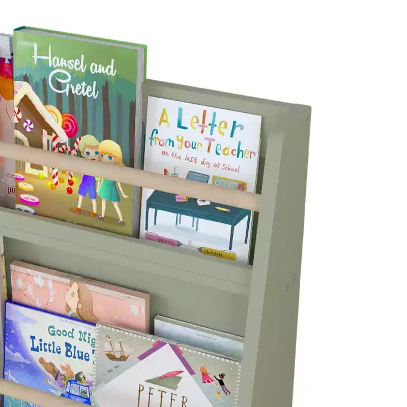 Whisen Étagère à Livres à 3 Niveaux pour Enfants, Aide à Garder les Chambres, Salles de Jeux et Salles de Classe Organisées